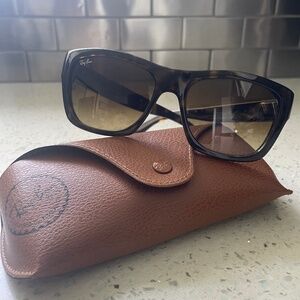 RayBan Sunglasses RB4194 710/85 5317 3N, tortoise, brown lenses, unisex